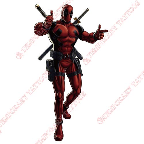 Deadpool Customize Temporary Tattoos Stickers NO.391